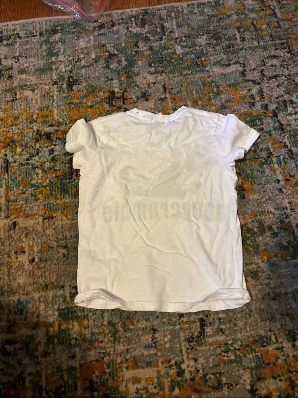 Abercrombie & Fitch White Tee with Green Graphic - Picture 4 of 8